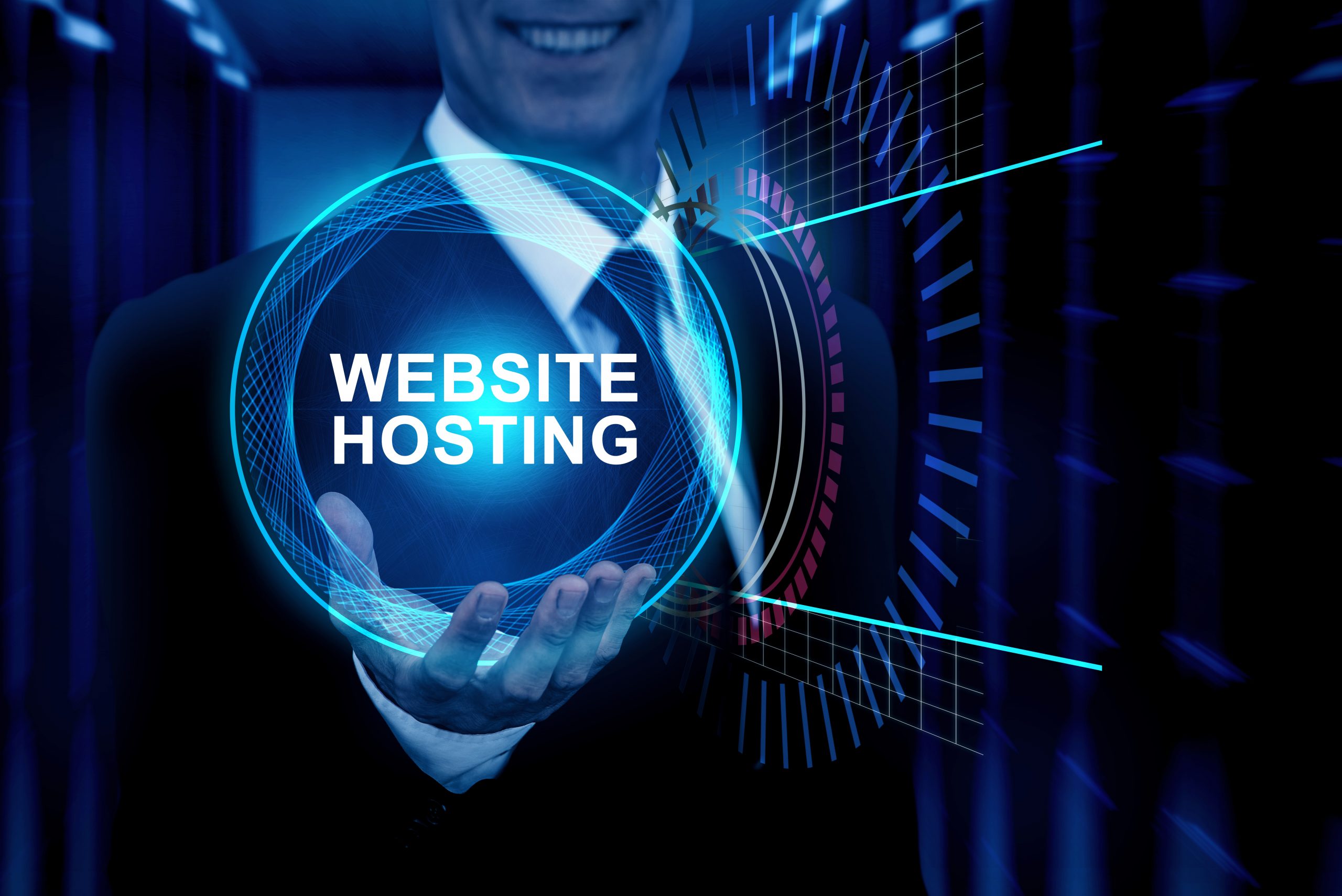 website-hosting-with-smiley-man-suit